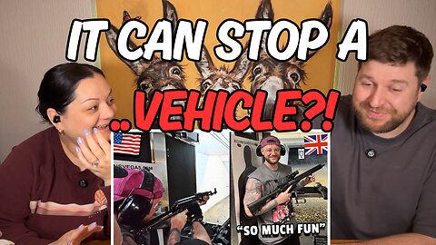 Brits Shoot Guns in America for the FIRST TIME! | REACTION
