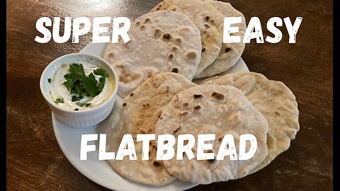 2 Ingredient Flatbread! Cheapest Bread You Can Make—No Yeast, No Oven!
