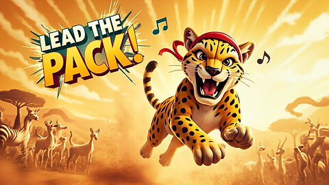 Cheetah Leads the Pack 🐆💨 | Fast-Paced Kids Song About Confidence & Teamwork!