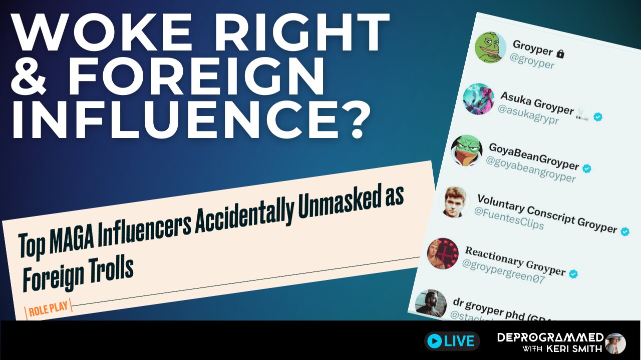 Foreign Influence Unmasked on X - Woke Right Hardest Hit