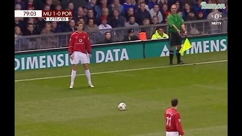 Cristiano Ronaldo’s First Goal for Manchester United! ⚽🔥