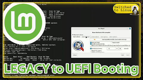 Convert LEGACY Booting to UEFI on Linux Mint