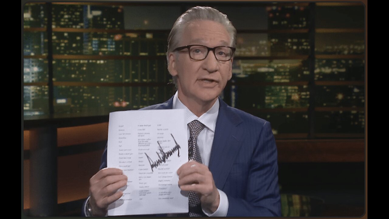 Bill Maher Goes To The White House