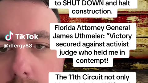 Breaking⛔️The 11th Circuit Court of Appeals has overturned a ruling by U.S. District Judge Kathleen Williams which sought to shut down the “Alligator Alcatraz”