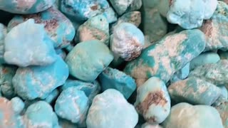 20250720-10 Natural Original Turquoise Rough Blue Secret Letters from Earth