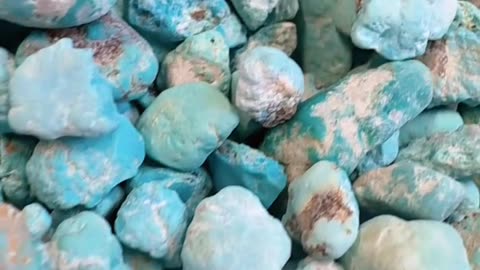 20250720-10 Natural Original Turquoise Rough Blue Secret Letters from Earth