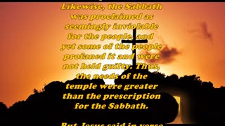 Matthew 12:8 - Daily Bible Verse Commentary