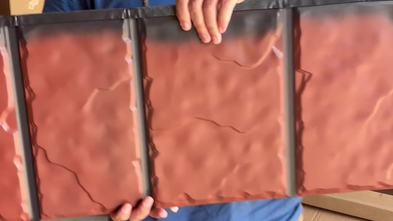 Hand made steel slate