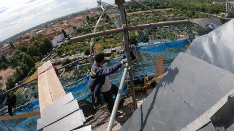 Schieferkehle - Teil 10 - 10.07.2025 - Schiefer Schuppendeckung Wasserturm Paunsdorf