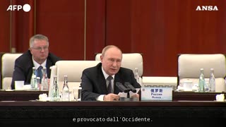 NOTIZIE DAL MONDO Putin,crisi Ucraina provocata da colpo di Stato dell'Occidente del 2014 dell'Euromaidan.Lo ha detto il presidente russo al vertice SCO 2025 di Tianjin in Cina