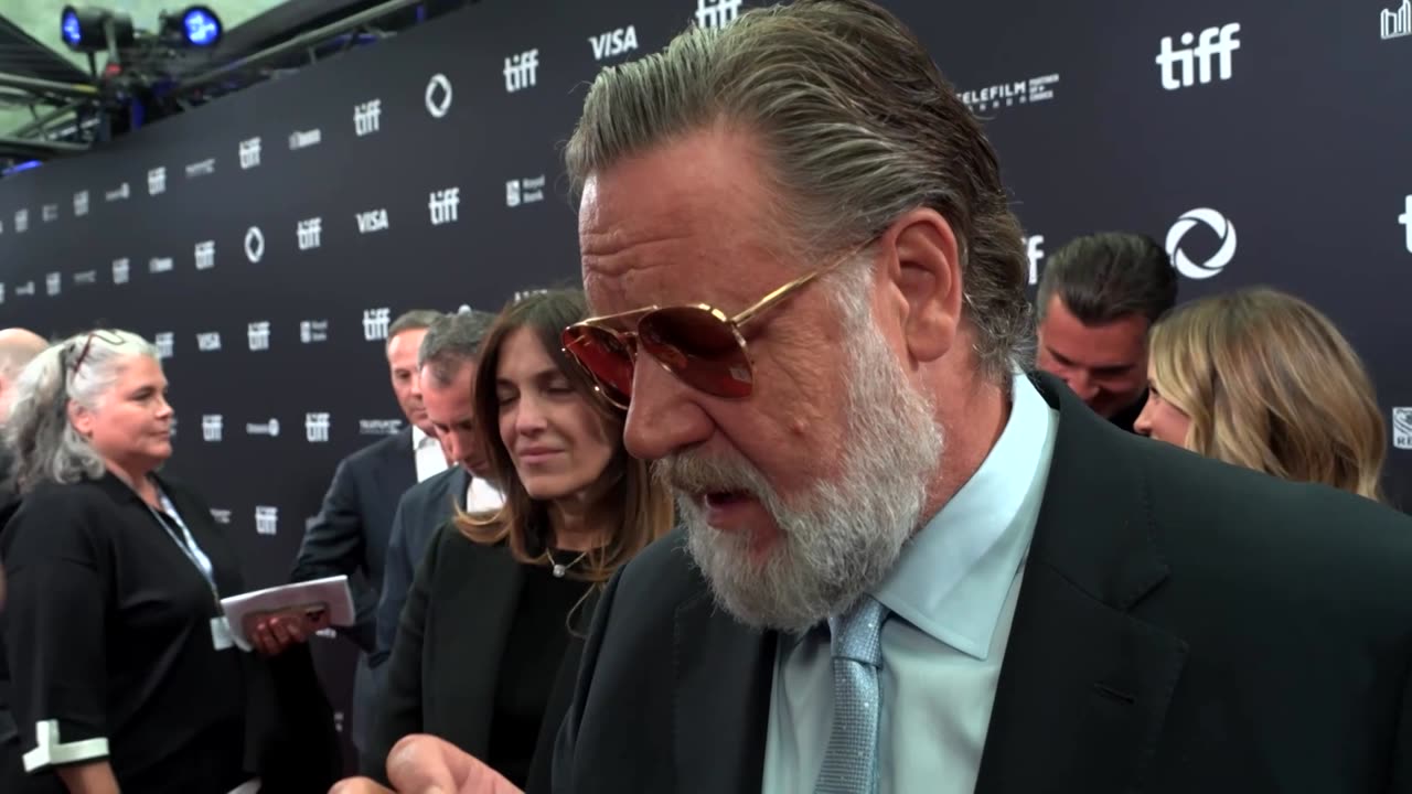 Russell Crowe and Rami Malek star at 'Nuremberg' premiere