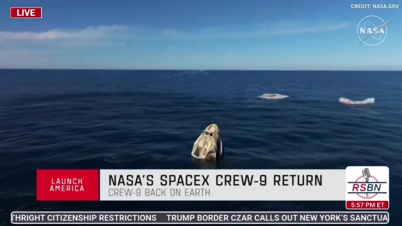 NASA astronauts return to Earth after months stranded in space.
