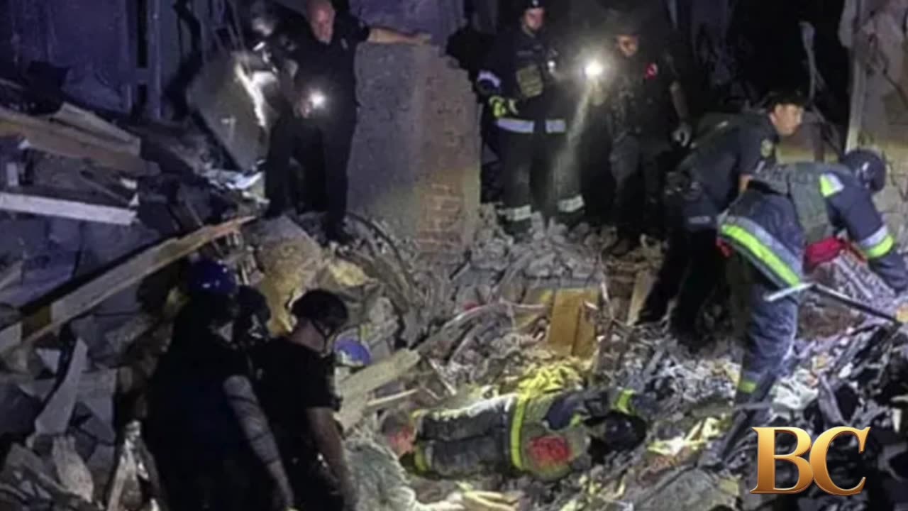 Russian missiles pound Ukraine, damage EU and British offices