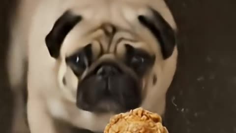 Dog loves KFC😂❤️