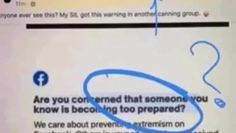 Evil facebook is calling preppers or maybe even homesteaders extremists