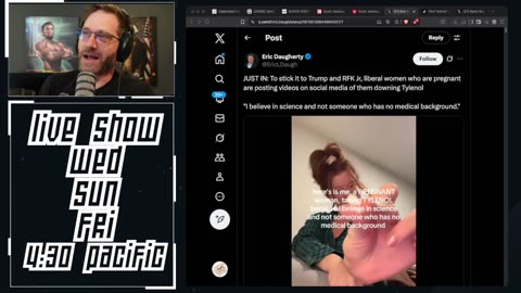 Pregnant Libs Are Chugging Tylenol to "Own' Trump & RFK JR. .......