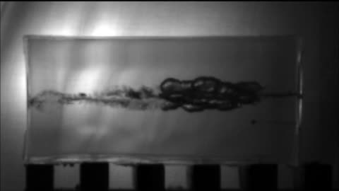 SLOW MOTION 9x18mm Makarov Silver Bear 94gr JHP impacting ballistic gelatin