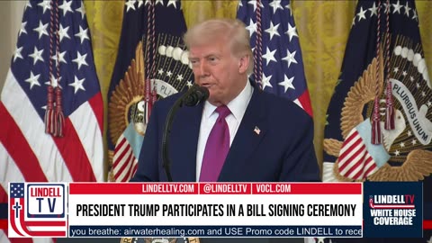 'President Trump Participates in a Bill Signing Ceremony'