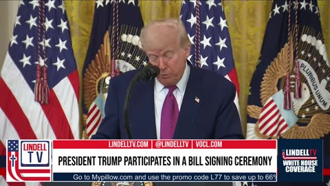 'President Trump Participates in a Bill Signing Ceremony'