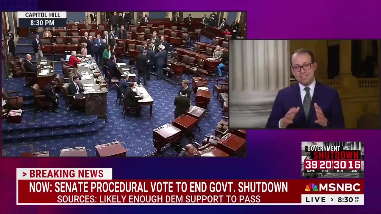Senate begins procedural vote to end government shutdown