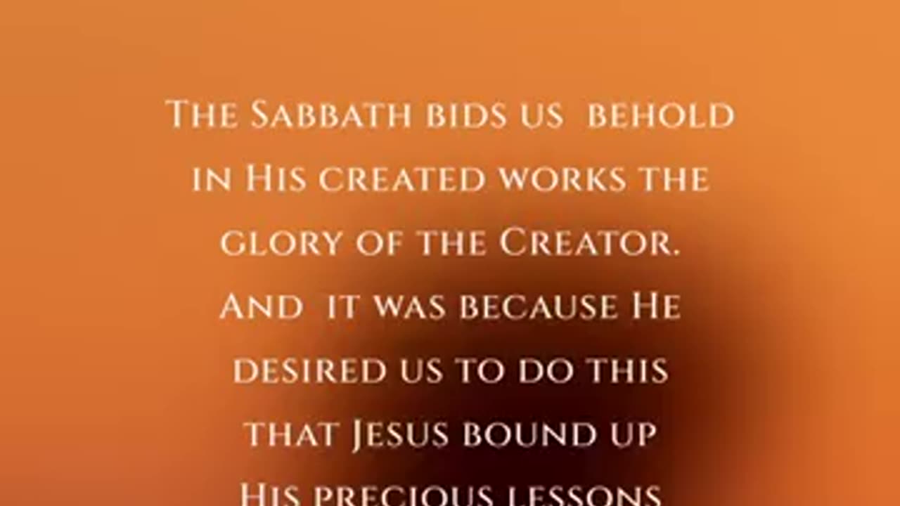 REMEMBER THE SABBATH