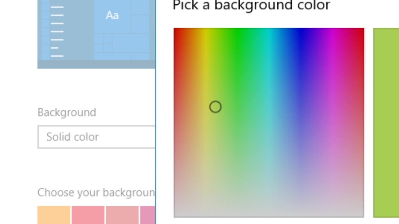 how to set solid color background