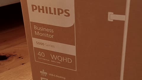 The Box Is Massive – Philips 40-Inch Ultrawide Monitor!
