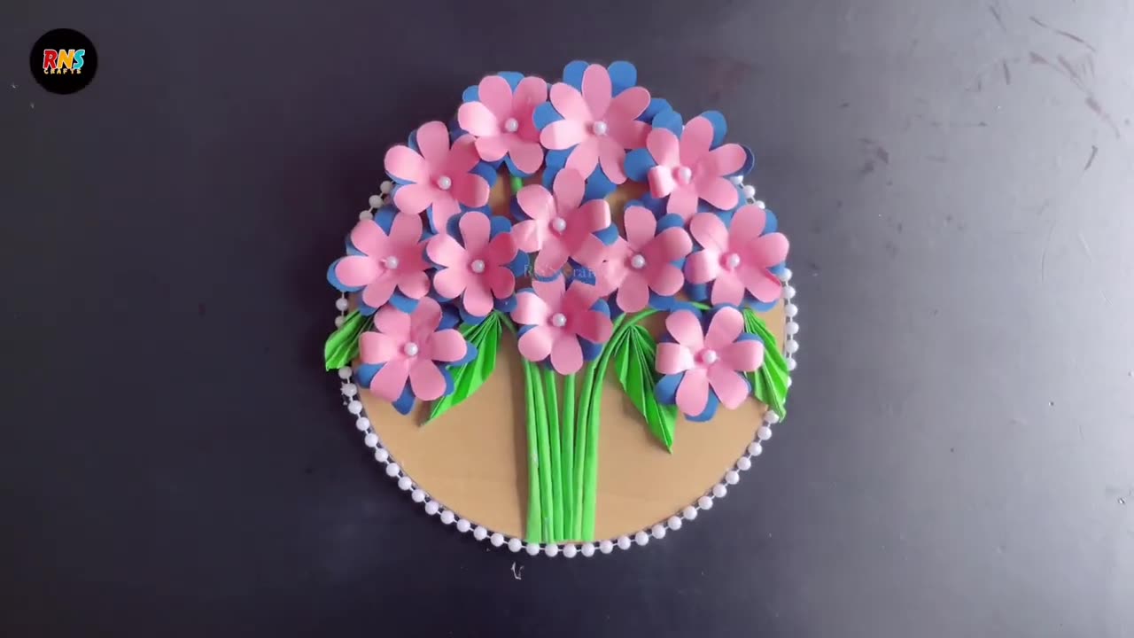 Transform Your Walls! 🌸 Easy Paper Craft Wall Hanging | DIY Home Decoration Ideas