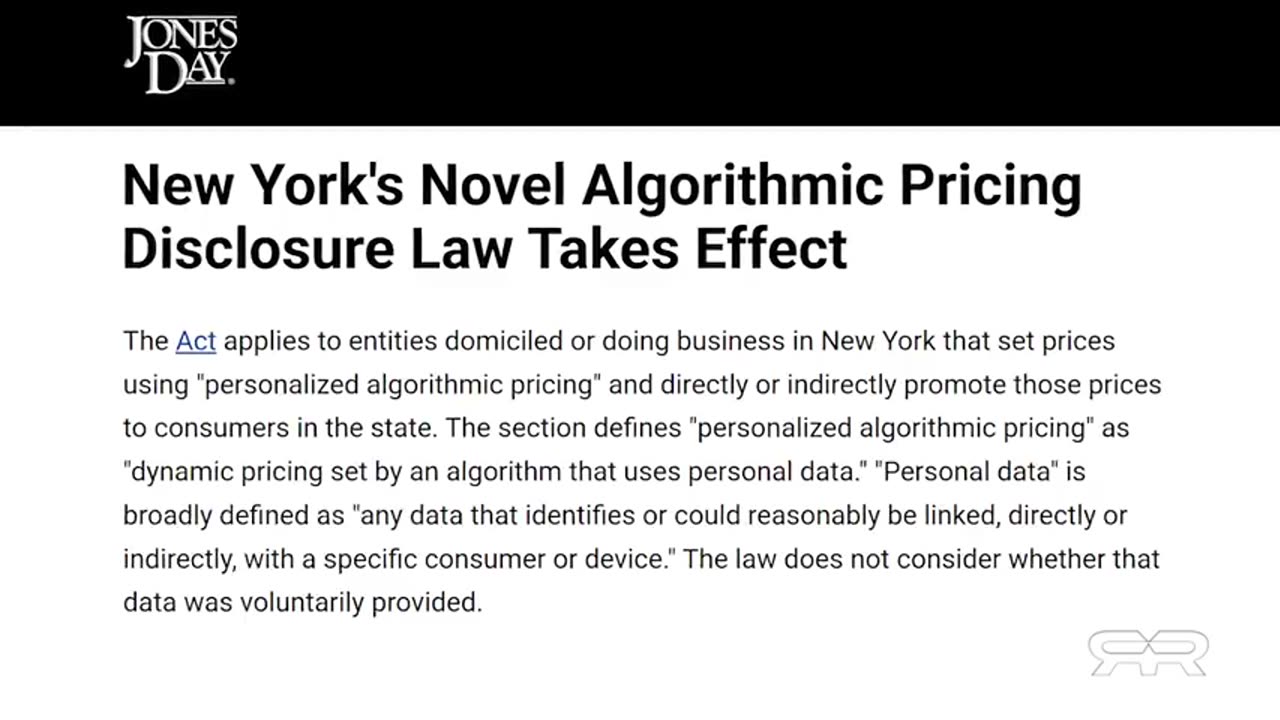 Reese Report - Algorithmic Pricing and the American Social Credit Score