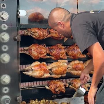 Rotisserie Chicken and Dripping-Cooked Potatoes