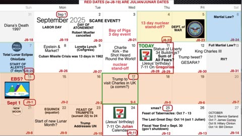 Calendar Update for Sept 11, 2025