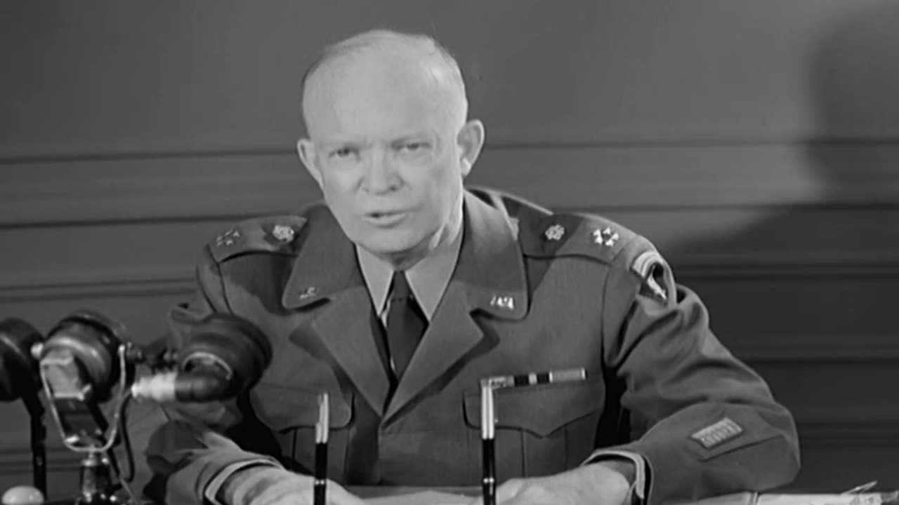 GEN DWIGHT D EISENHO... - GEN DWIGHT D EISENHOWER SIGNS GENERAL ORDER NO 1 ANNOUNCING - 111-adc-8796