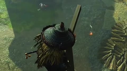 a fighter is monitoring the enemy from above