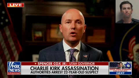 Utah Governor Spencer Cox says authorities already believe Tyler Robinson acted completely alone