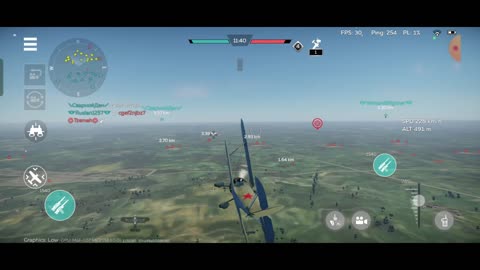 I-15 gameplay - funny moment - Russian Tier 1 plane gameplay