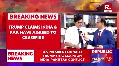 Indian journalist not happy with Trump's ceasefire announcement between India and Pakistan