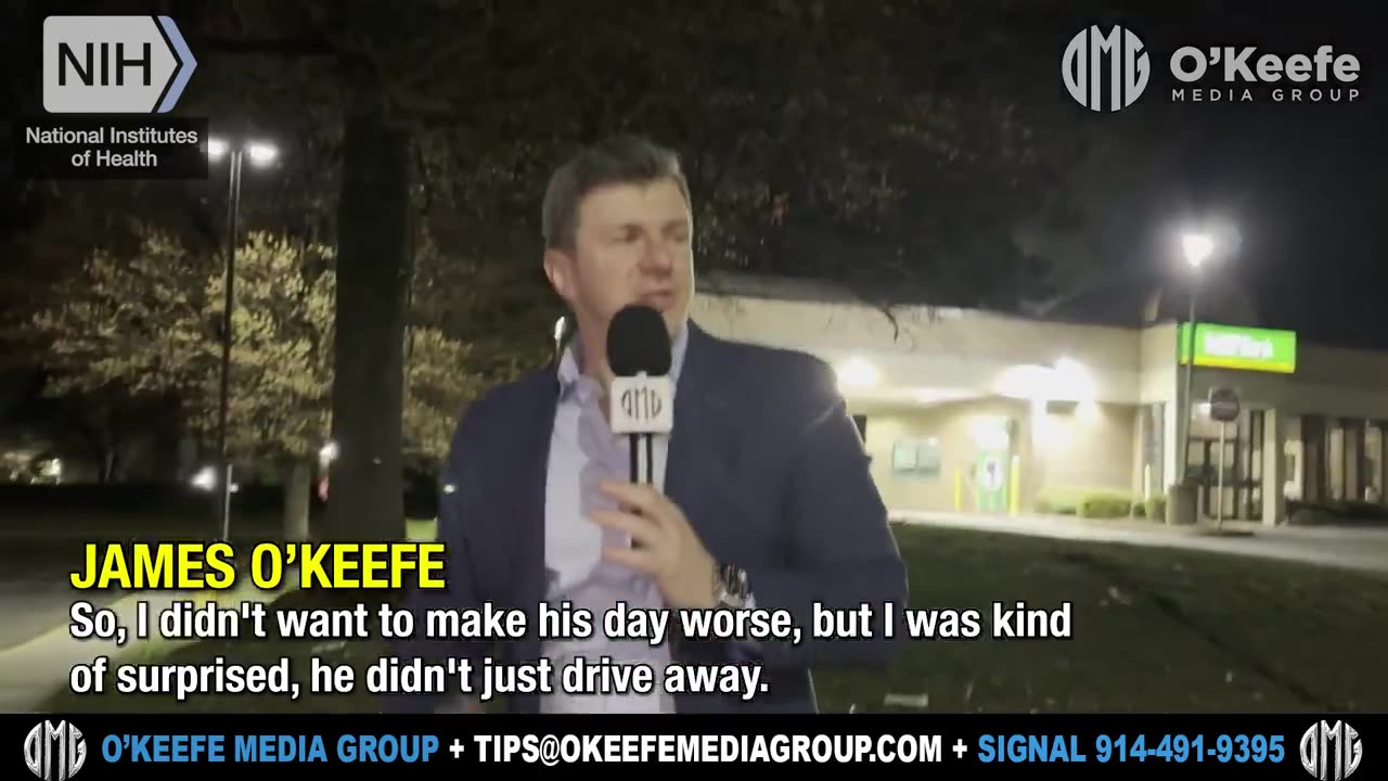 James O'Keefe Follows a Woke NIH Liar to His Tesla, Then Tries to Interview Him Literally on the Run
