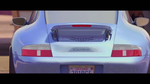 Cars Sally Carrera's Tattoo and Bumper