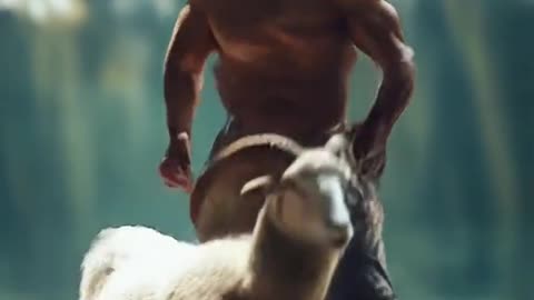 humans Vs white goats Ai