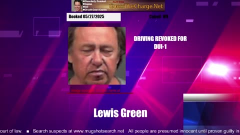 Mugshot TV - Live Arrest Booking Video Stream