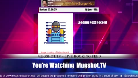 Mugshot TV - Live Arrest Booking Video Stream