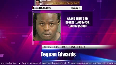 Mugshot TV - Live Arrest Booking Video Stream