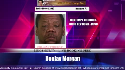 Mugshot TV - Live Arrest Booking Video Stream