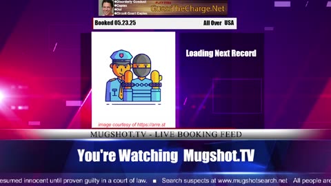 Mugshot TV - Live Arrest Booking Video Stream