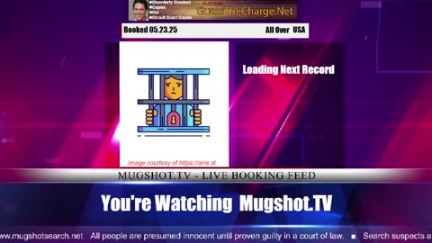 Mugshot TV - Live Arrest Booking Video Stream