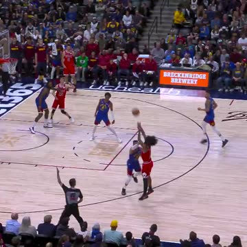 NBA - Coby White buries the DEEP triple to close out the half!!