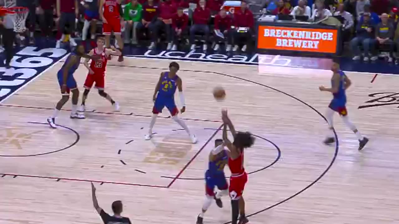 NBA - Coby White buries the DEEP triple to close out the half!!