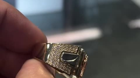 Real 10K Gold Three Tone San Judas Tadeo Ring