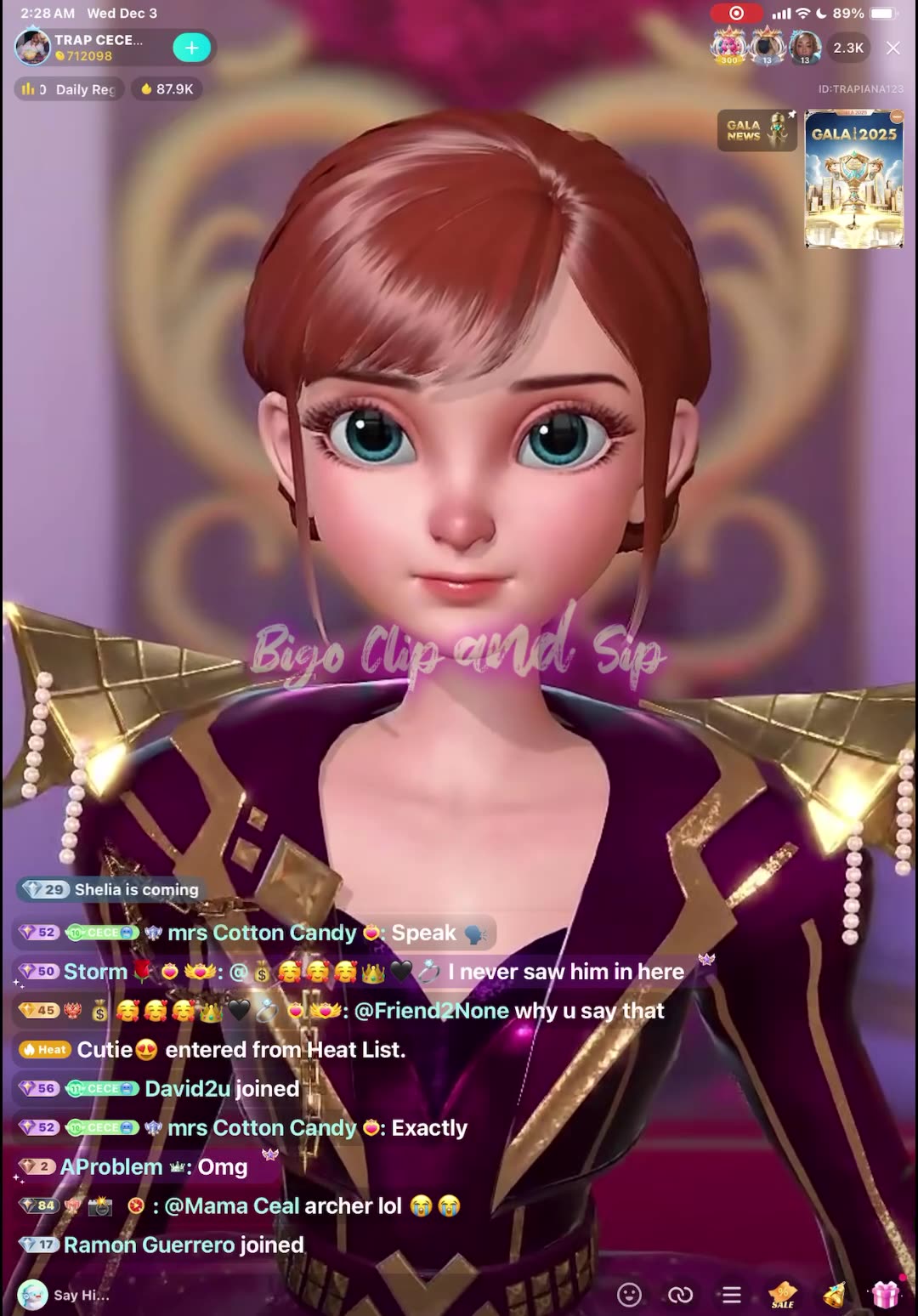 CeCe says she dont care what Lionel does on Bigo, is content to them 12/3/25 #bigoclipandsip