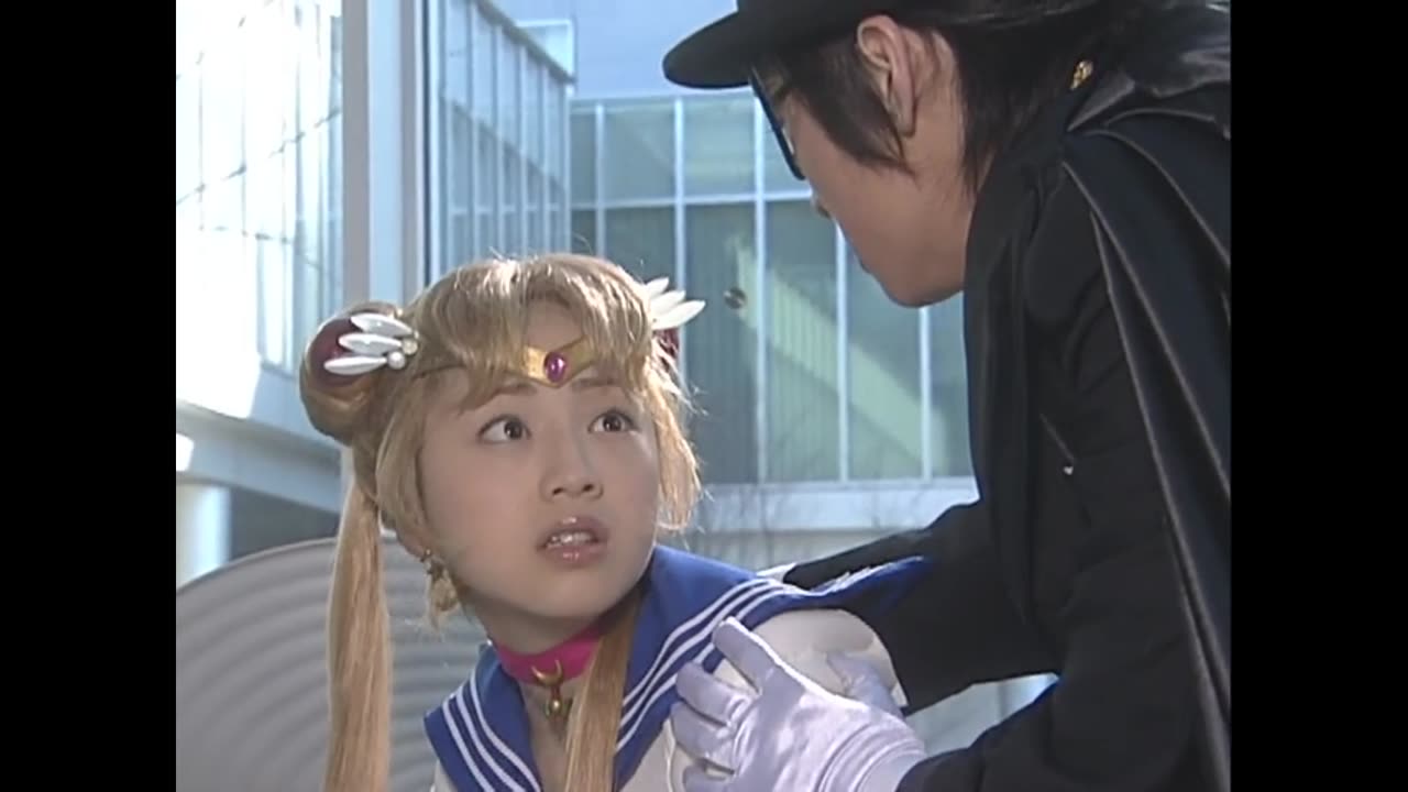 Usagi & Mamoru sailor moon live action act 24 Usagi finds out that tuxedo mask is Mamoru